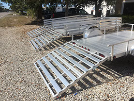 DMF Aluminum Trailer deluxe bi fold ramps